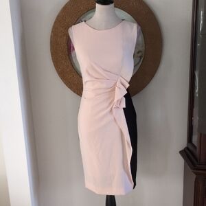 Antomio Melani Elegant Peach and Black Women's Dress